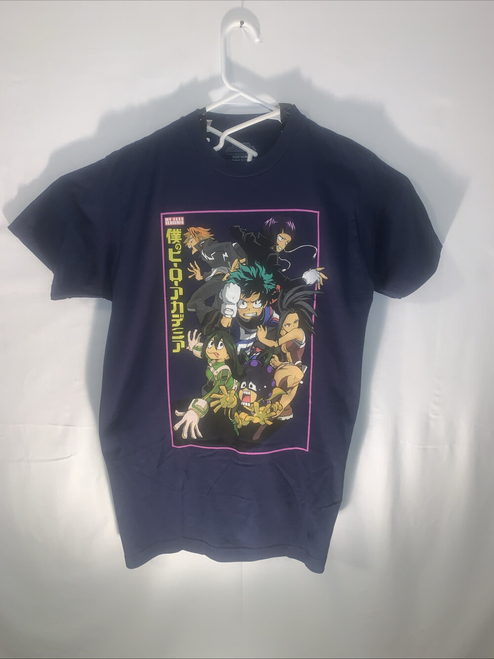 My Hero Academia T Shirt Men's Size M Blue Anime Character Graphic Tee